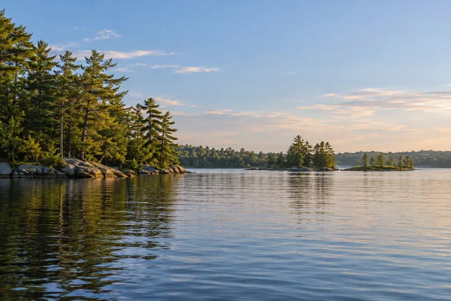 Little Sebago Lake — AI-generated editorial illustration