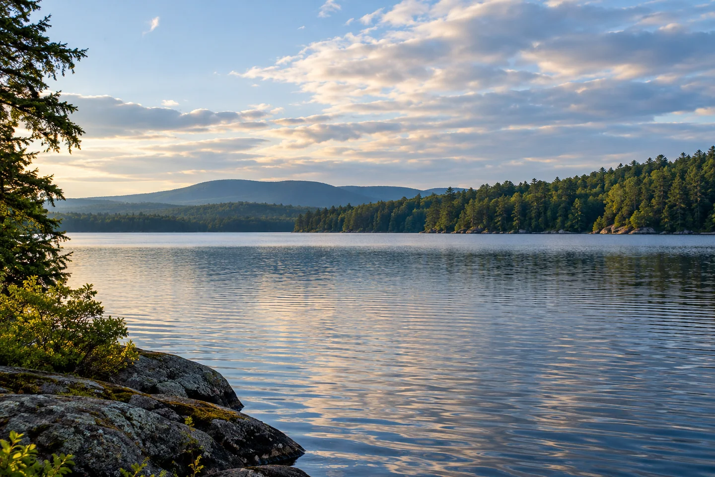 Lower Patten Pond — AI-generated editorial illustration