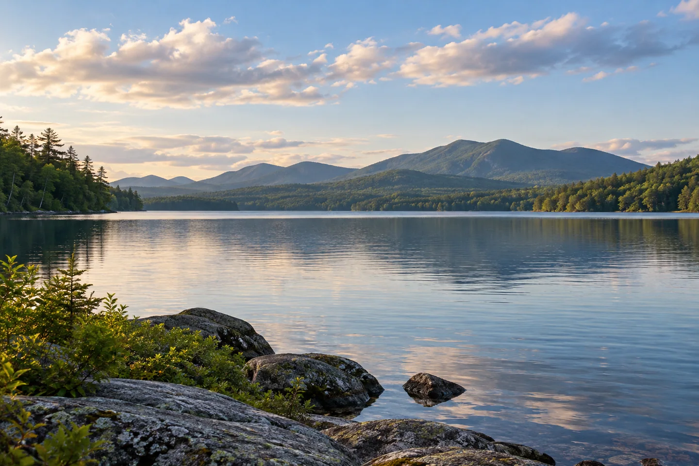 Lower Wilson Pond — AI-generated editorial illustration