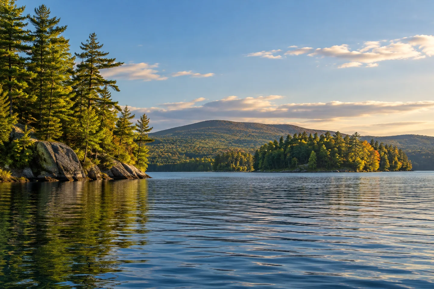 Megunticook Lake — AI-generated editorial illustration