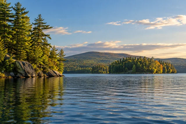 Megunticook Lake — AI-generated editorial illustration