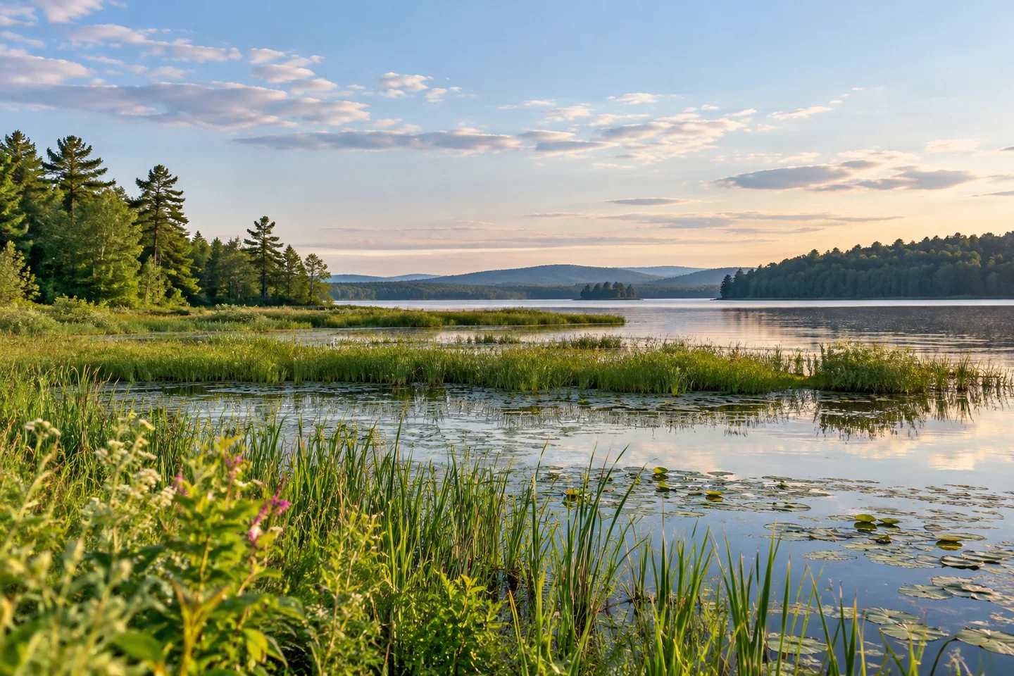 Messalonskee Lake — AI-generated editorial illustration