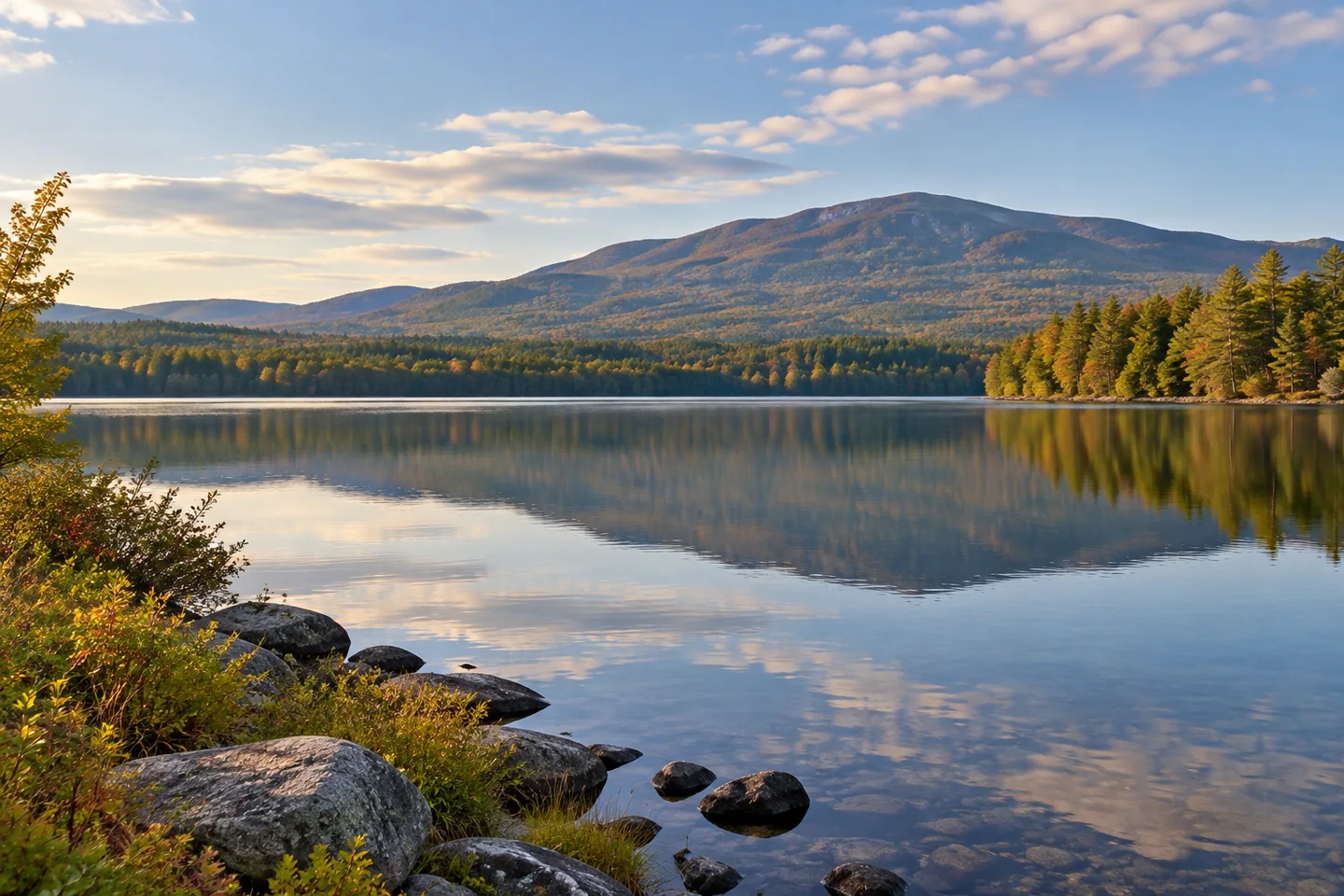 Moose Pond — AI-generated editorial illustration