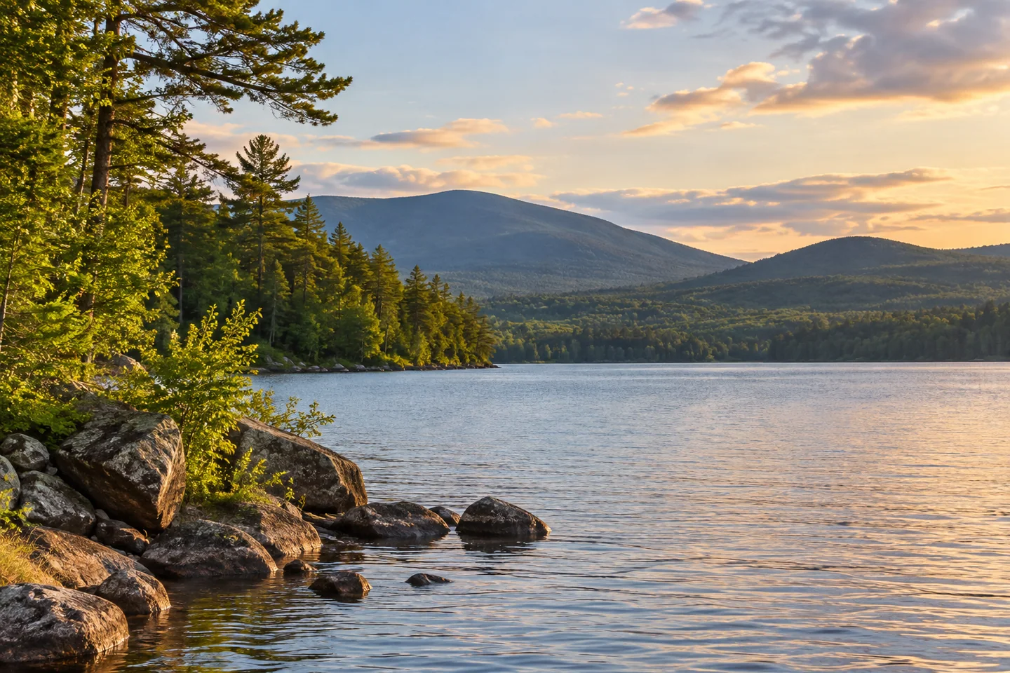 Moxie Pond — AI-generated editorial illustration