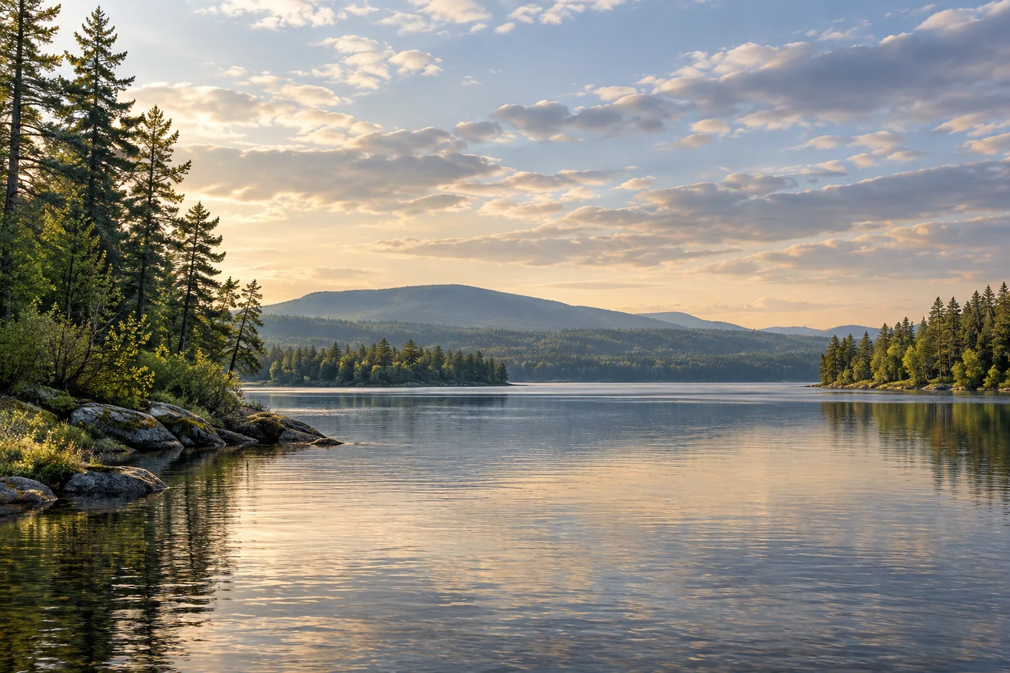Shad Pond — AI-generated editorial illustration