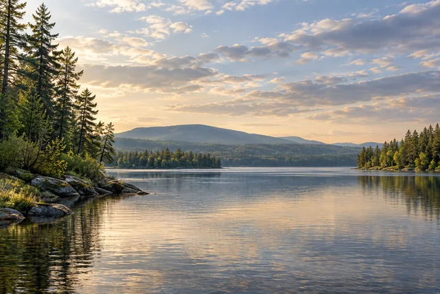 Shad Pond — AI-generated editorial illustration
