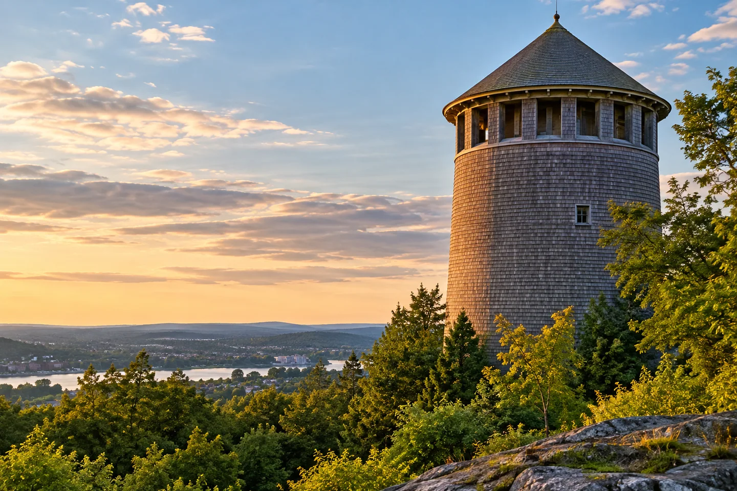 Thomas Hill Standpipe — AI-generated editorial illustration