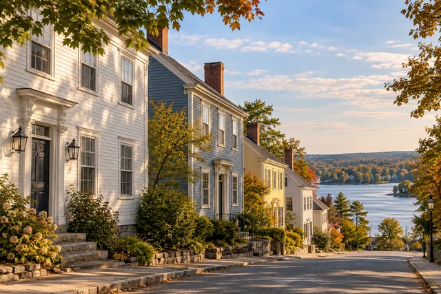 Topsham Historic District — AI-generated editorial illustration