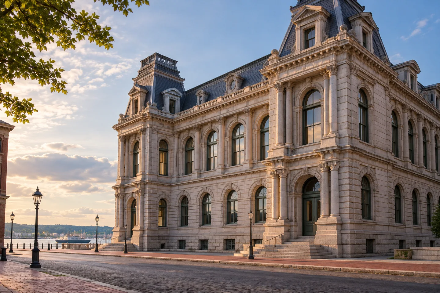 U.S. Customs House — AI-generated editorial illustration