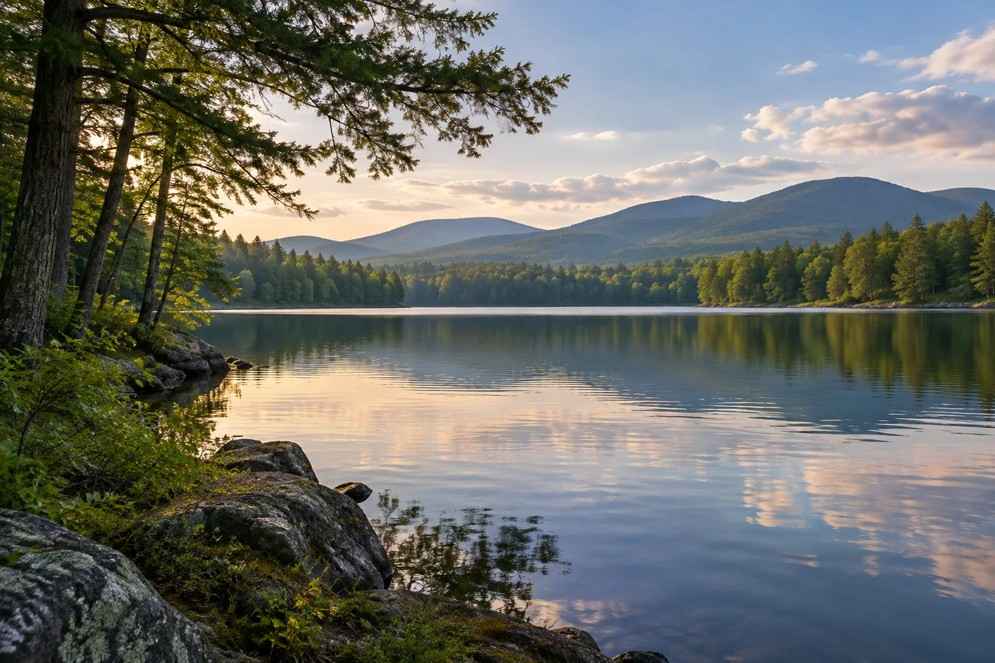 Upper Shin Pond — AI-generated editorial illustration