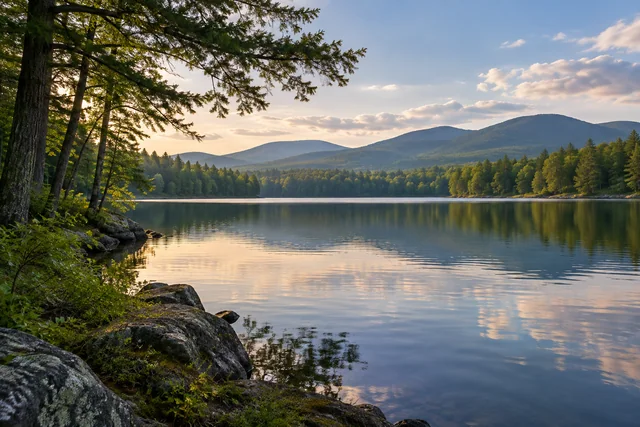 Upper Shin Pond — AI-generated editorial illustration