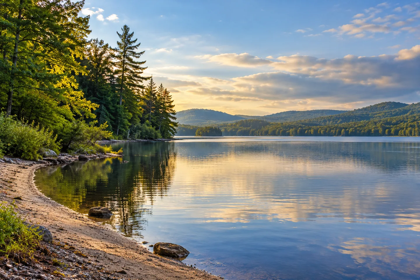 Wabassus Lake — AI-generated editorial illustration